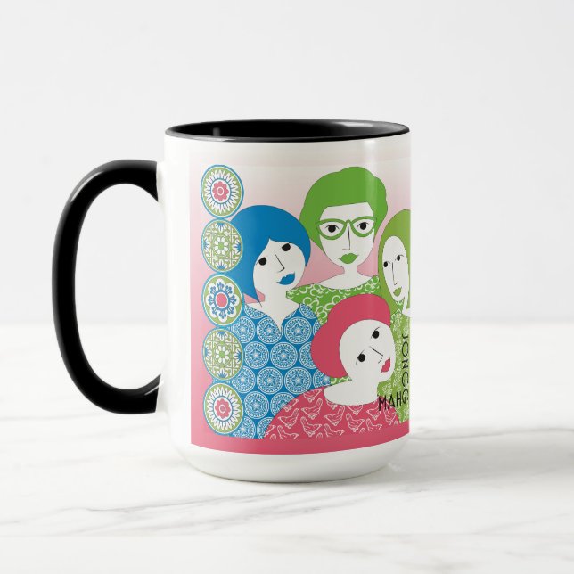 Mah Jongg Limerick Dots Mug (Left)