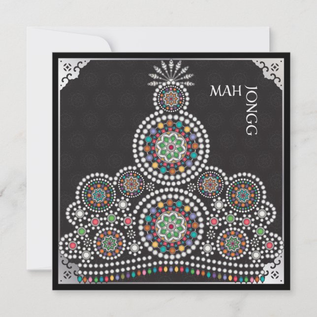 Mah Jongg Limerick Taj Flat Card (Front)