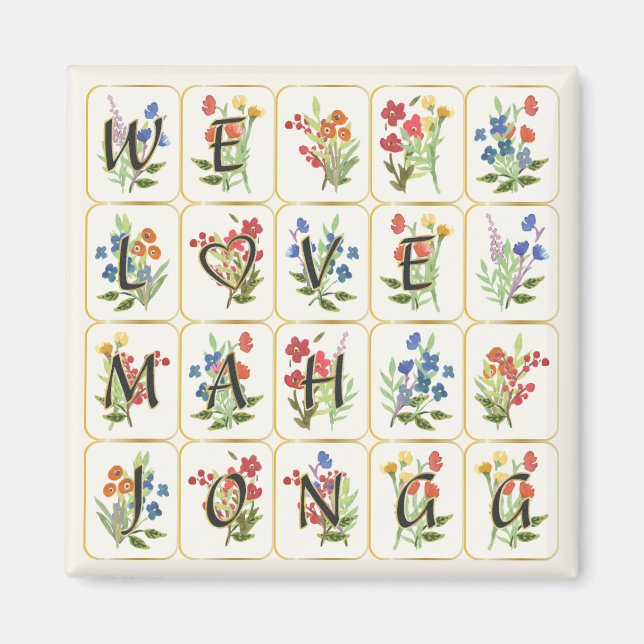 Mah Jongg Love Magnet (Front)