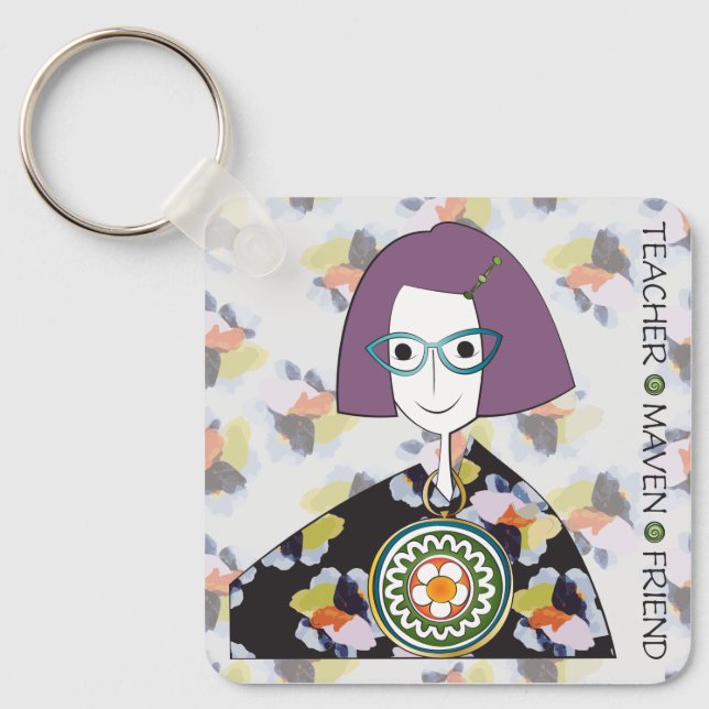 Mah Jongg Maven Keychain (Front)