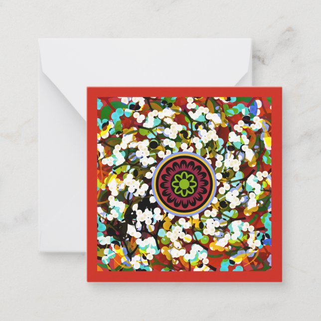 Mah Jongg Mistletoe Small Card (Front)