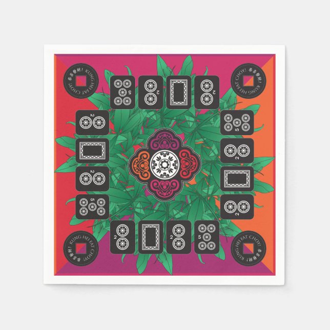 Mah Jongg Money Tree 2025 Napkins (Front)