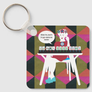Mah Jongg No Joker Melds Keychain