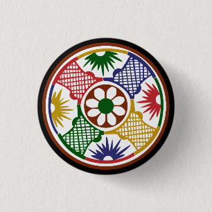 Mah Jongg One Circle 3 Cm Round Badge