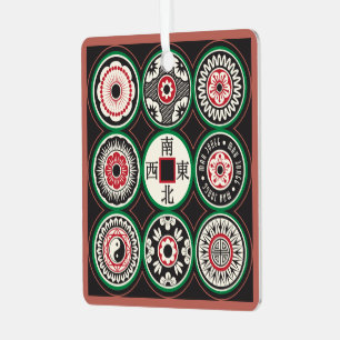 Mah Jongg One Dots Coin Ornament