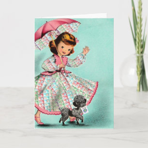 Mah Jongg Poodle Card