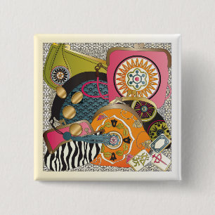 Mah Jongg Purses 15 Cm Square Badge