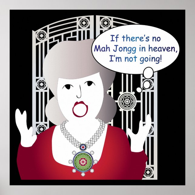 Mah Jongg Sayings Heaven Poster (Front)