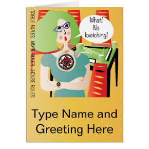 Mah Jongg Sayings Kvetching