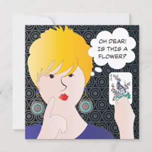 Mah Jongg Sayings One Bam Flat Card