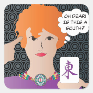 Mah Jongg Sayings Winds Stickers