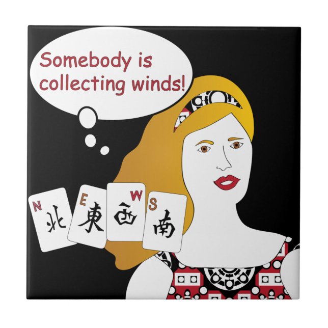 Mah Jongg Sayings Winds Tile (Front)