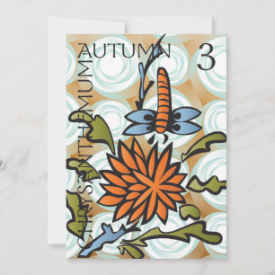 Mah Jongg Seasons Autumn Flat Card