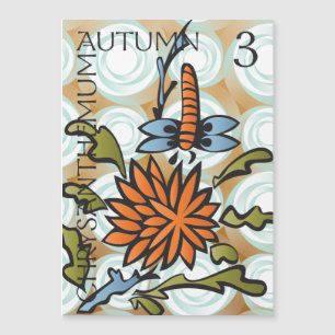 Mah Jongg Seasons Autumn Magnet Card