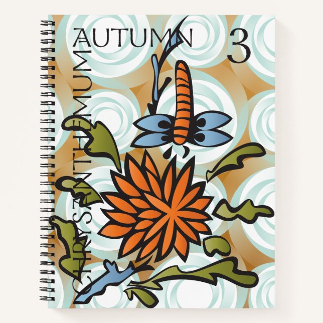 Mah Jongg Seasons Autumn Notebook (Front)