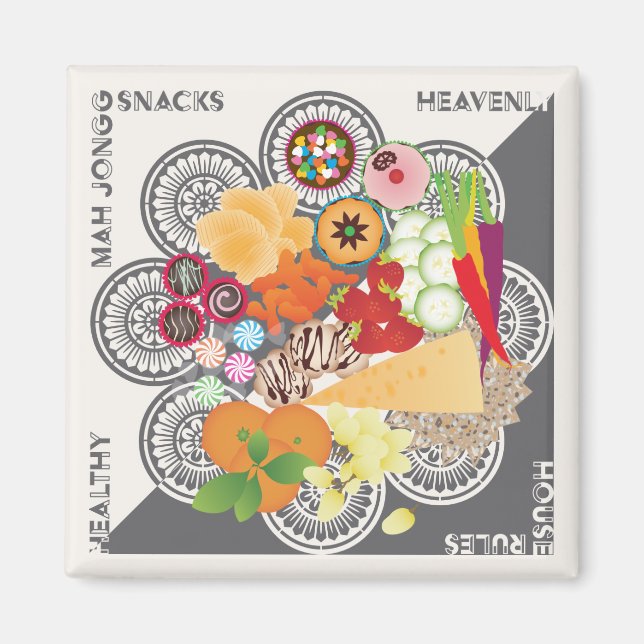 Mah Jongg Snacks Magnet (Front)