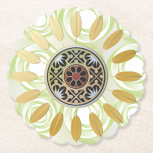 Mah Jongg Starburst Dots Coaster