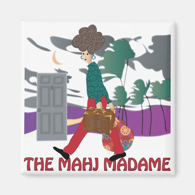 Mah Jongg The Mahj Madame Magnet (Front)