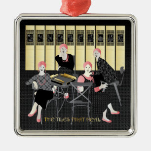 Mah Jongg The Tiles That Heal Metal Tree Decoration