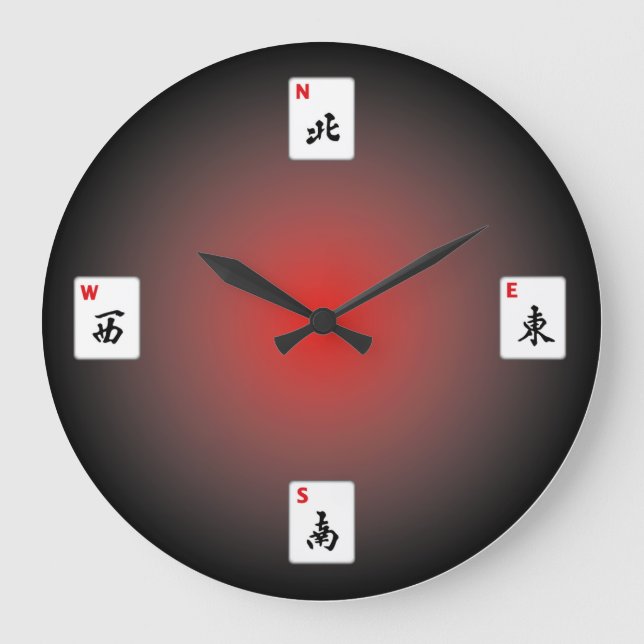 Mah Jongg Wall Clock (Front)