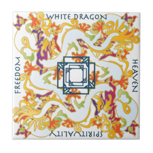 Mah Jongg White Dragon Tile