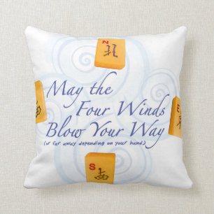 Mah Jongg Winds Cushion
