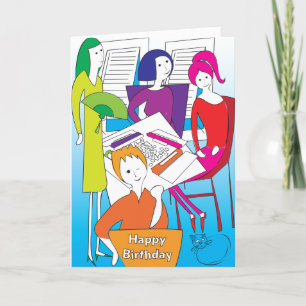 Mah Jongg Yes Birthday Card