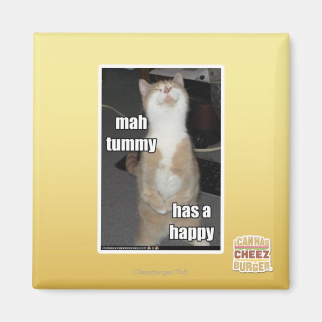 Mah tummy has a happy magnet (Front)