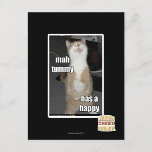 Mah tummy has a happy postcard