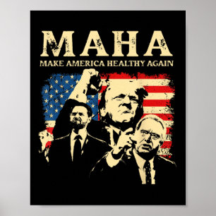 Maha 2024 Funny Trump 45 Pro Poster