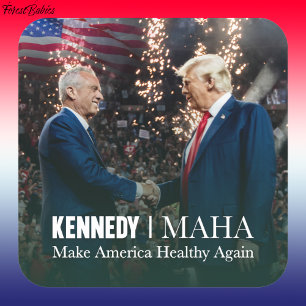 MAHA Make America Healthy Again Kennedy Trump 🇺🇸 Square Sticker