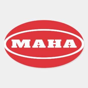 MAHA  Make America Healthy Again Oval Sticker
