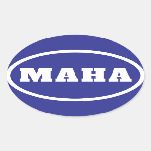 MAHA Make America Healthy Again Oval Sticker