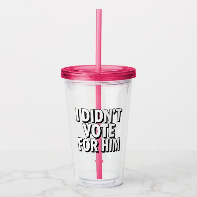 MAHA Make America Healthy Again Patriotic Acrylic Tumbler (Front)