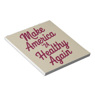 MAHA Make America Healthy Again Patriotic Notepad