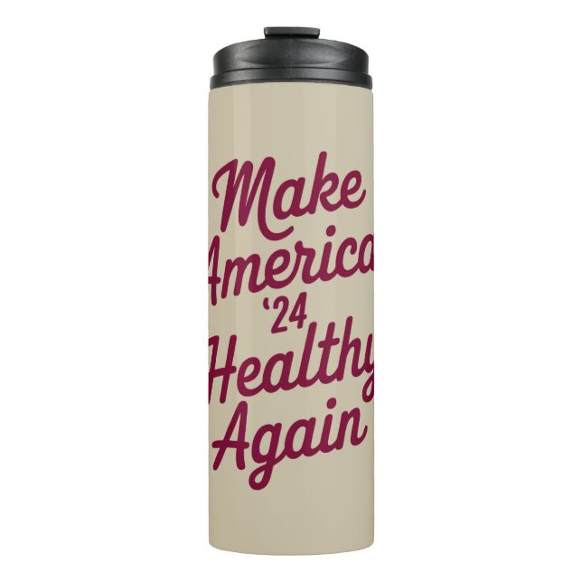 MAHA Make America Healthy Again Patriotic Thermal Tumbler (Front)