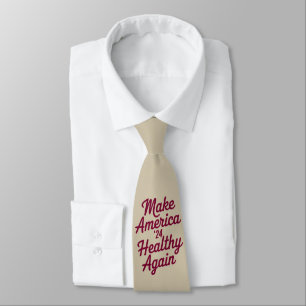 MAHA Make America Healthy Again Patriotic Tie