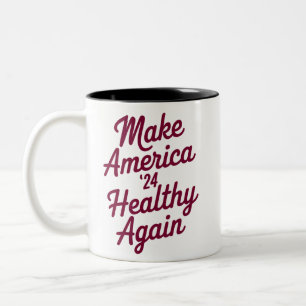 MAHA Make America Healthy Again Patriotic Two-Tone Coffee Mug