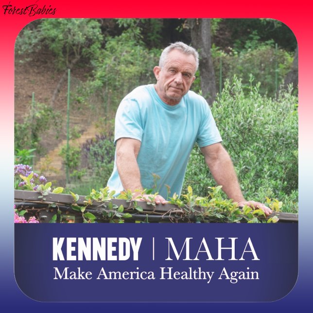 MAHA Make America Healthy Again RFK jr. Kennedy Square Sticker (Creator Uploaded)
