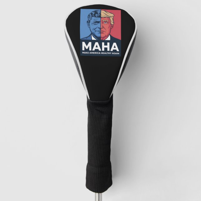 MAHA Make America Healthy Again Trump 2024 Golf Head Cover (Front)