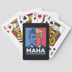 MAHA Make America Healthy Again Trump 2024 Playing Cards