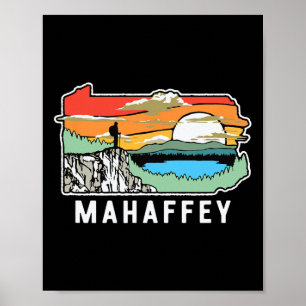 Mahaffey Pennsylvania Nature Outdoor Hiking Poster