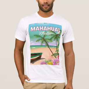 Mahahual Mexican beach poster T-Shirt