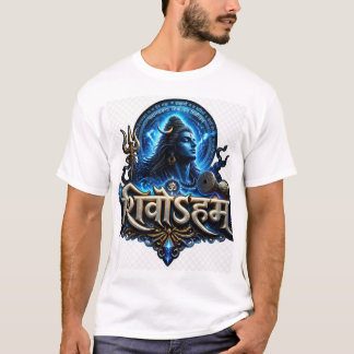 Mahakal Shiva T-Shirt – Cosmic Blue Lord Shiva Spi