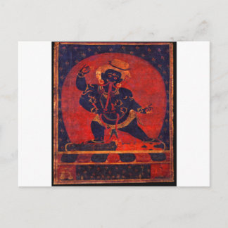 Mahakala, 12th century postcard