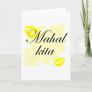 Mahal Kita - Filipino I love you Holiday Card