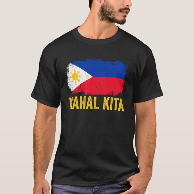 Mahal Kita Philippine Flag Awesome Pinoy Pride For T-Shirt (Front)