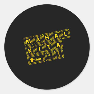 Mahal Kita Philippines I Love You Valentines Day Classic Round Sticker