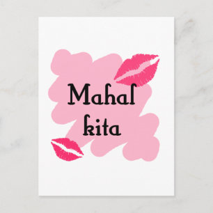 MAHAL KITA - Tagalog I love you Postcard