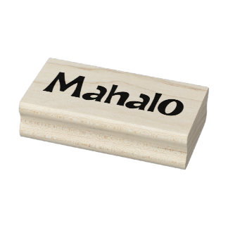 Mahalo6 Rubber Stamp